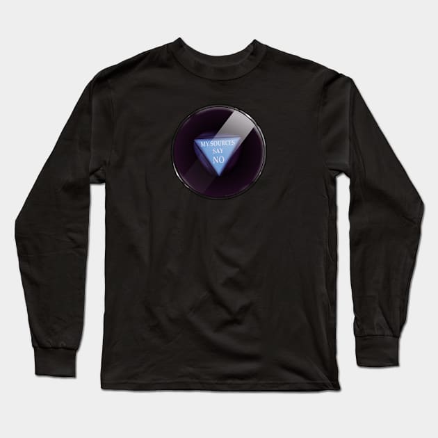 8 Ball Long Sleeve T-Shirt by DawnDragon Art